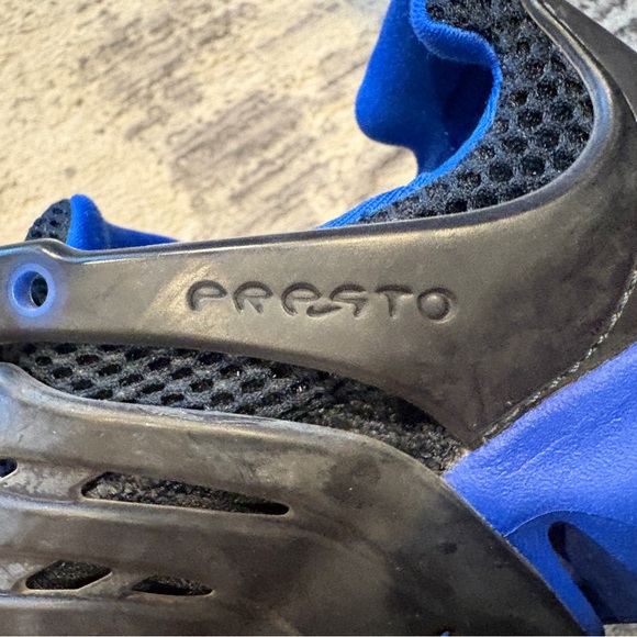 Nike Presto Kids Sneakers Black Blue Youth Size 5Y - Picture 8 of 12